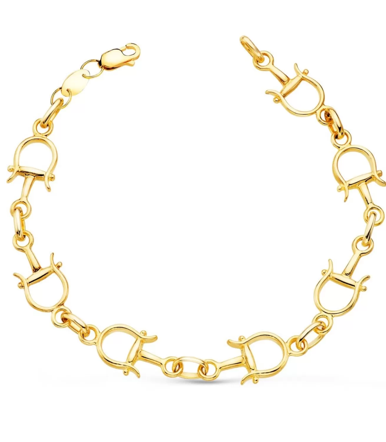 Pulsera Mujer Estribos Oro Amarillo 18K<Alda Joyeros Store