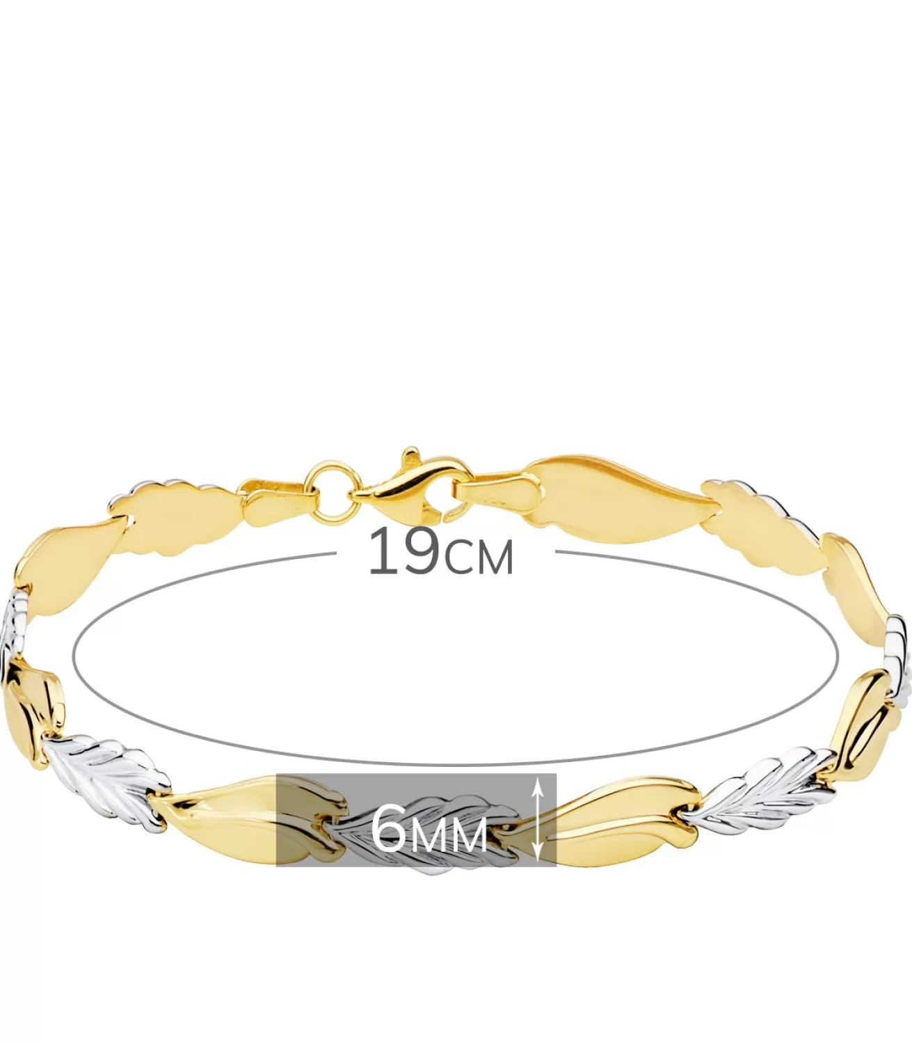 Pulsera Mujer Niamey Oro Bicolor 18K<Alda Joyeros Flash Sale