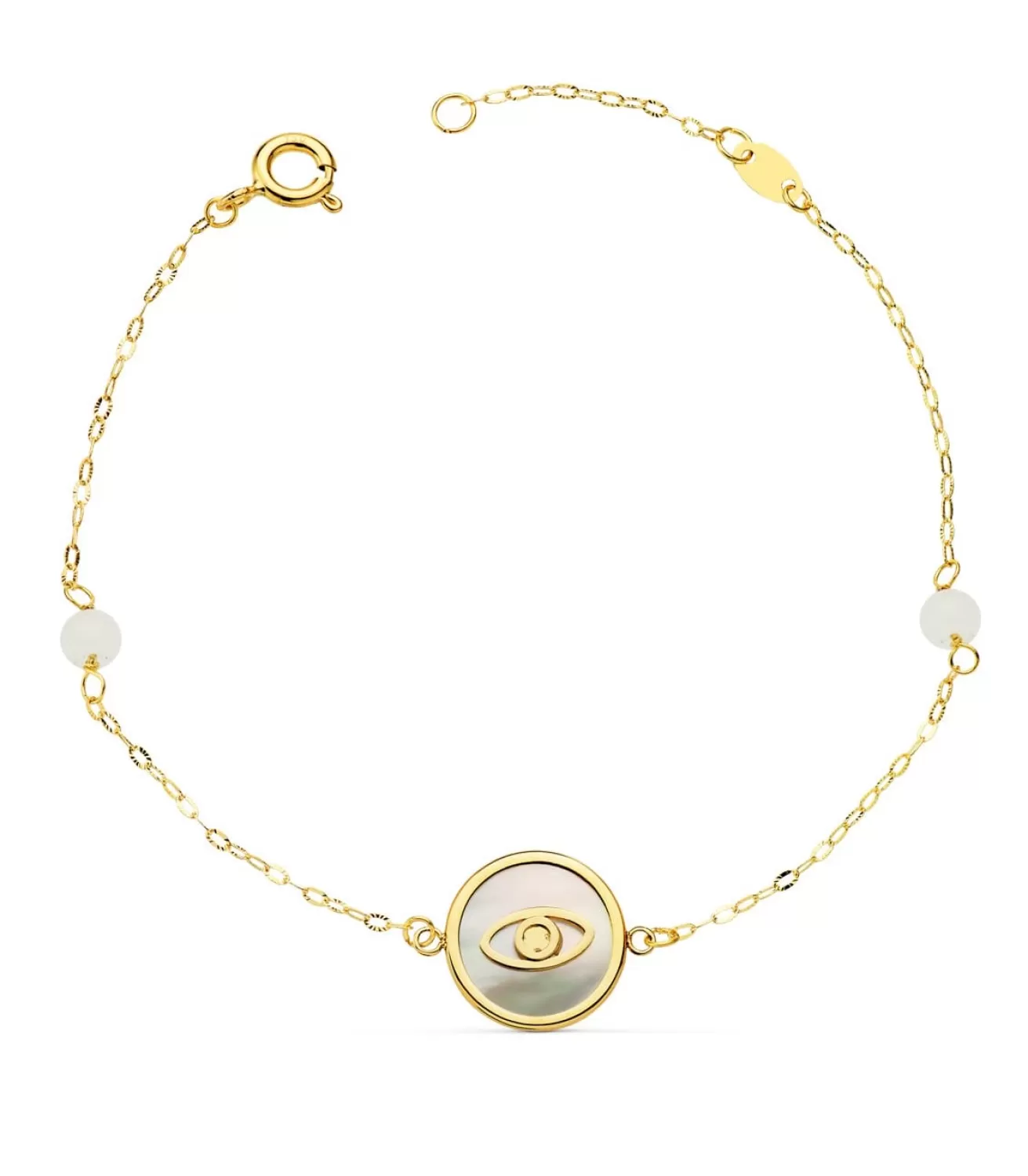Pulsera Mujer Oro 18K Ojo Nacar 20Cm<Alda Joyeros Cheap