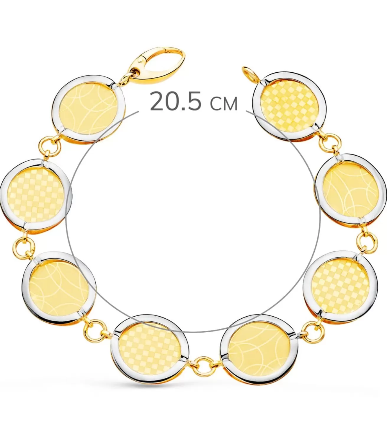 Pulsera Mujer Oro Bicolor 18K Fancy<Alda Joyeros Cheap
