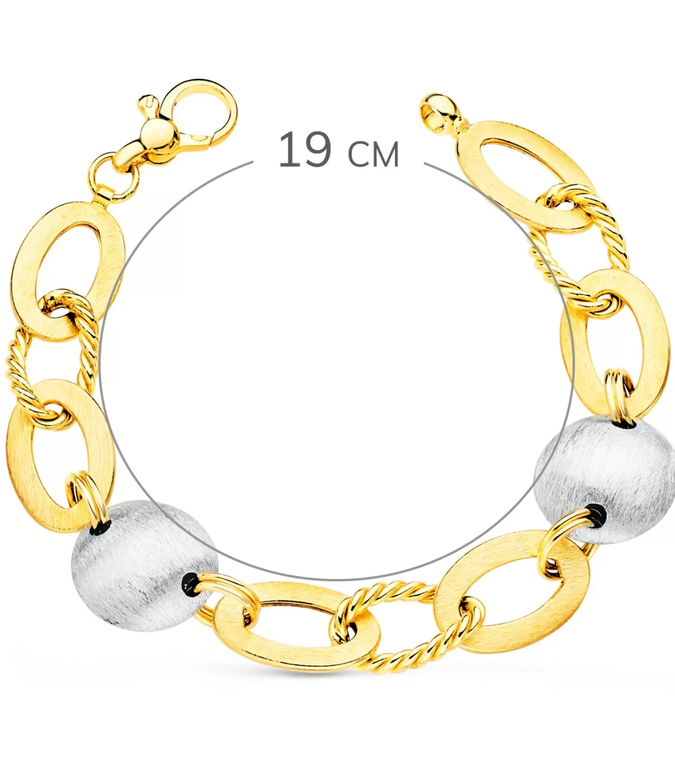 Pulsera Mujer Oro Bicolor 18K Paraiso<Alda Joyeros New