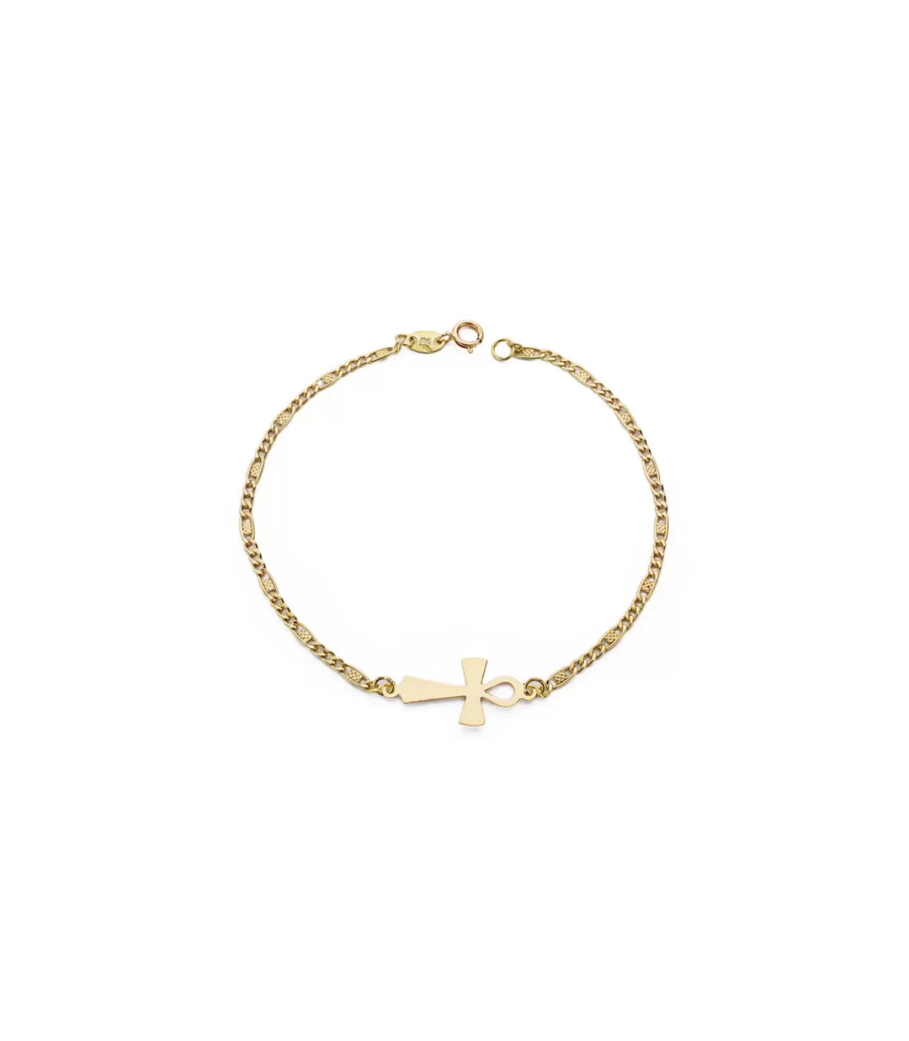 Pulsera Oro 18 Ktes Cruz De La Vida<Alda Joyeros Discount