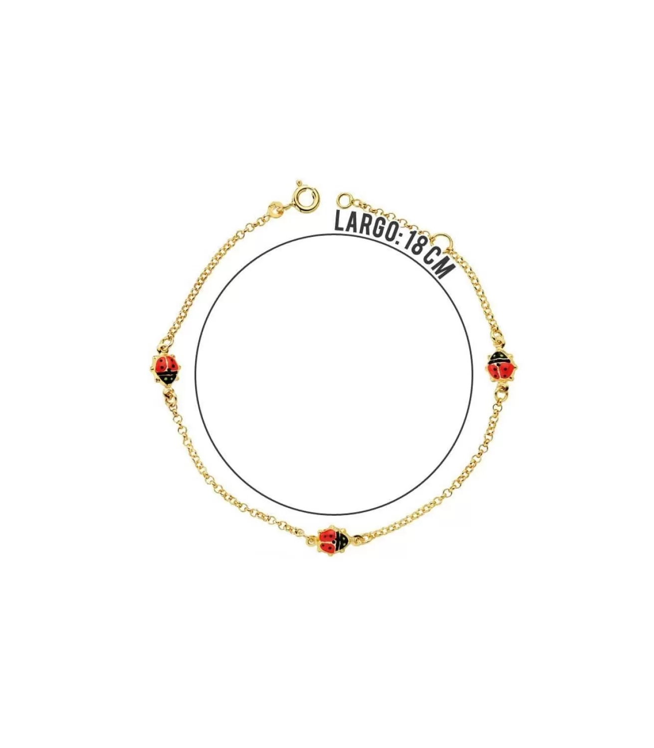 Pulsera Oro 18 Ktes Mariquita<Alda Joyeros Best Sale