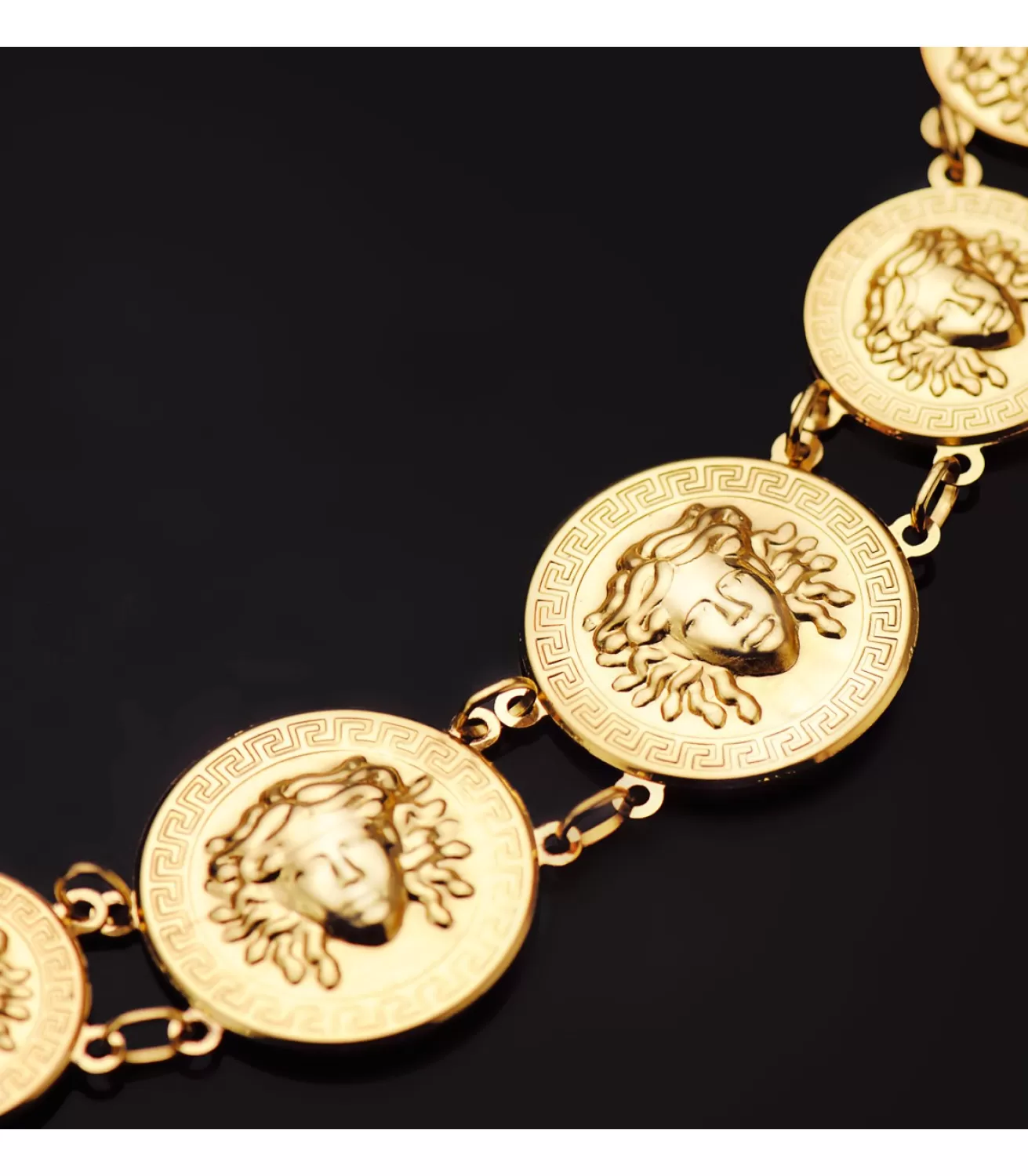 Pulsera Oro 18K Medallas Medusa 20,5 Cm<Alda Joyeros Cheap
