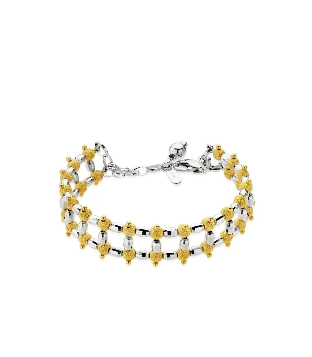 Pulsera Oro Bicolor 18K Double Luminosite<Alda Joyeros Online
