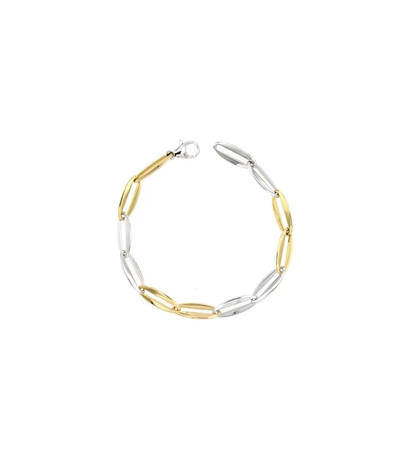 Pulsera Oro Bicolor Mamiliana 18 Ktes<Alda Joyeros Online