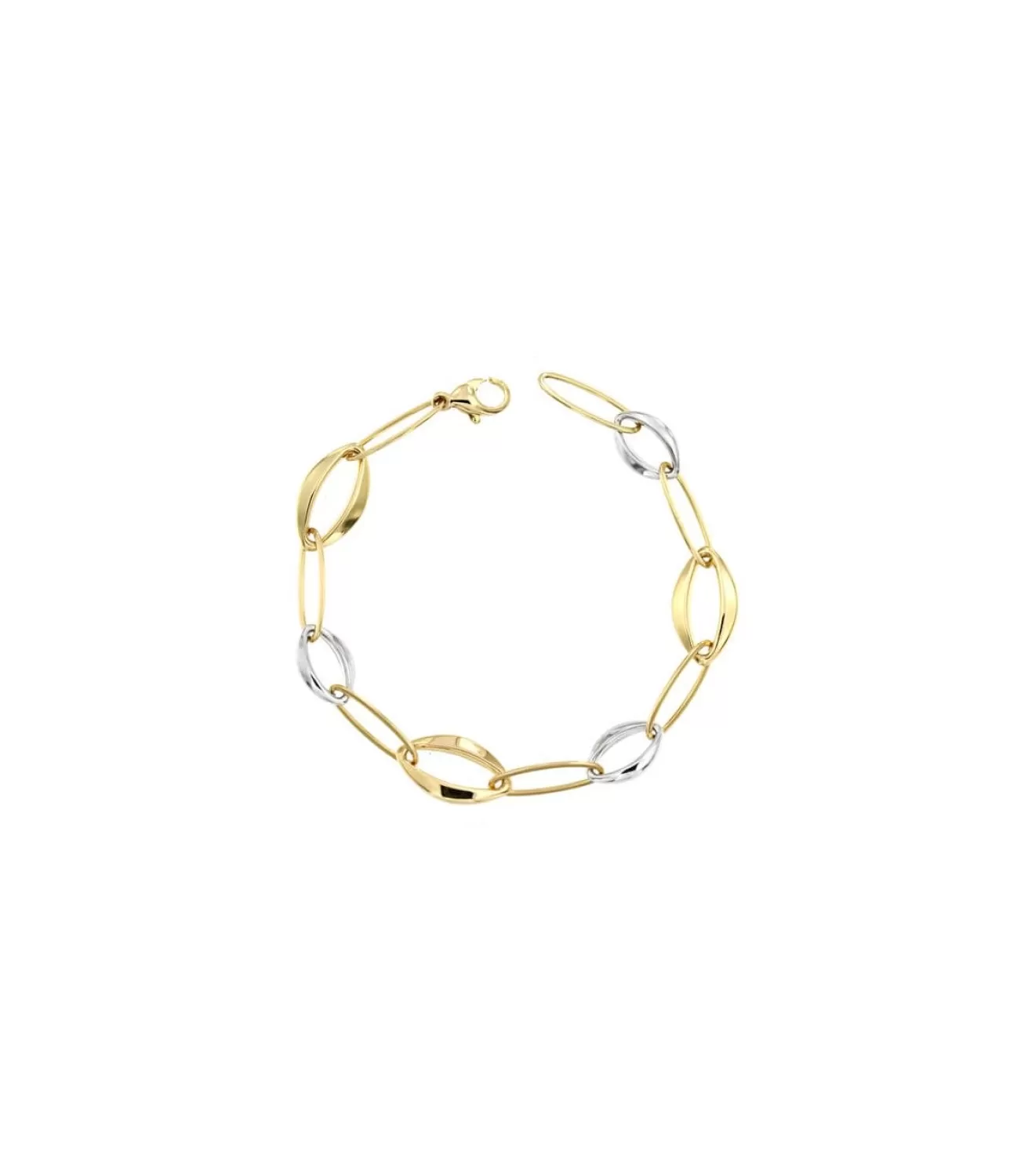 Pulsera Oro Bicolor Manfreda 18 Ktes<Alda Joyeros Discount