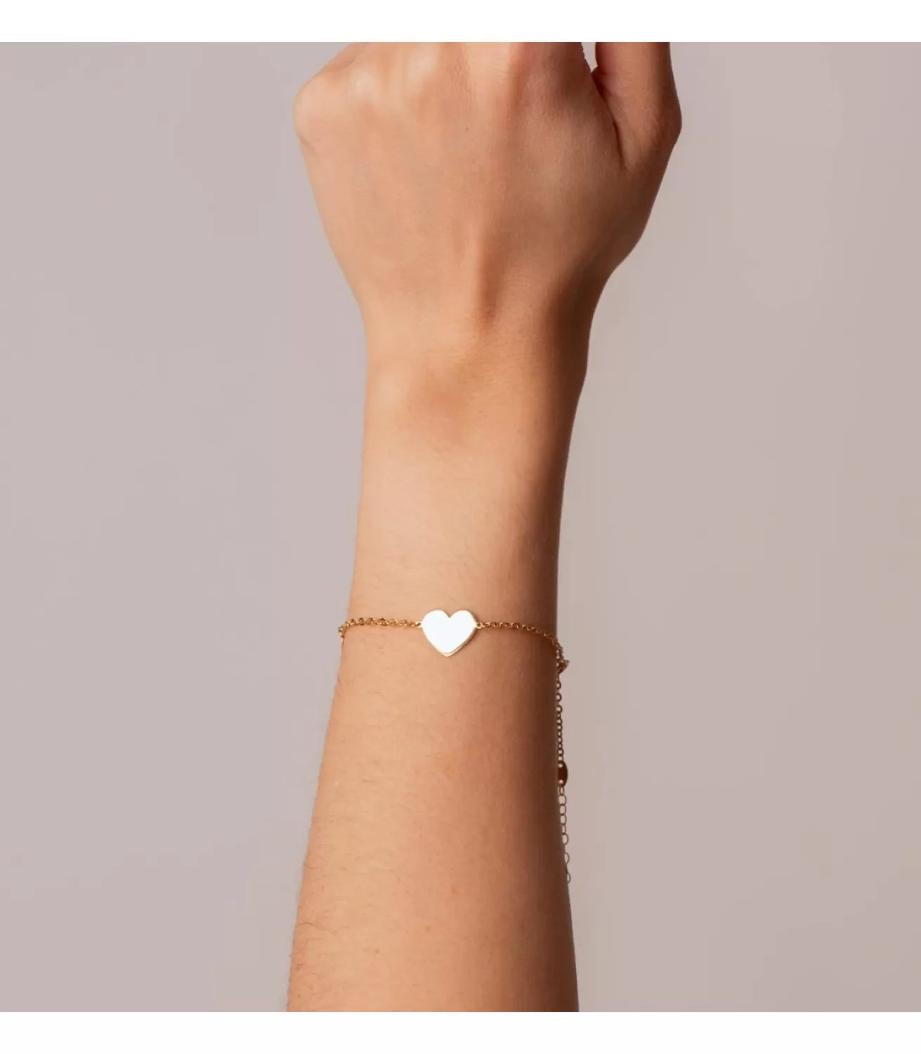 Pulsera Personalizada Corazon Oro Amarillo 18K<Alda Joyeros Store