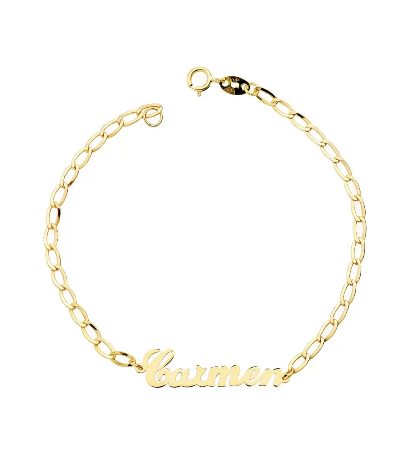 Pulsera Personalizada Oro Amarillo 18K Nombre<Alda Joyeros Clearance