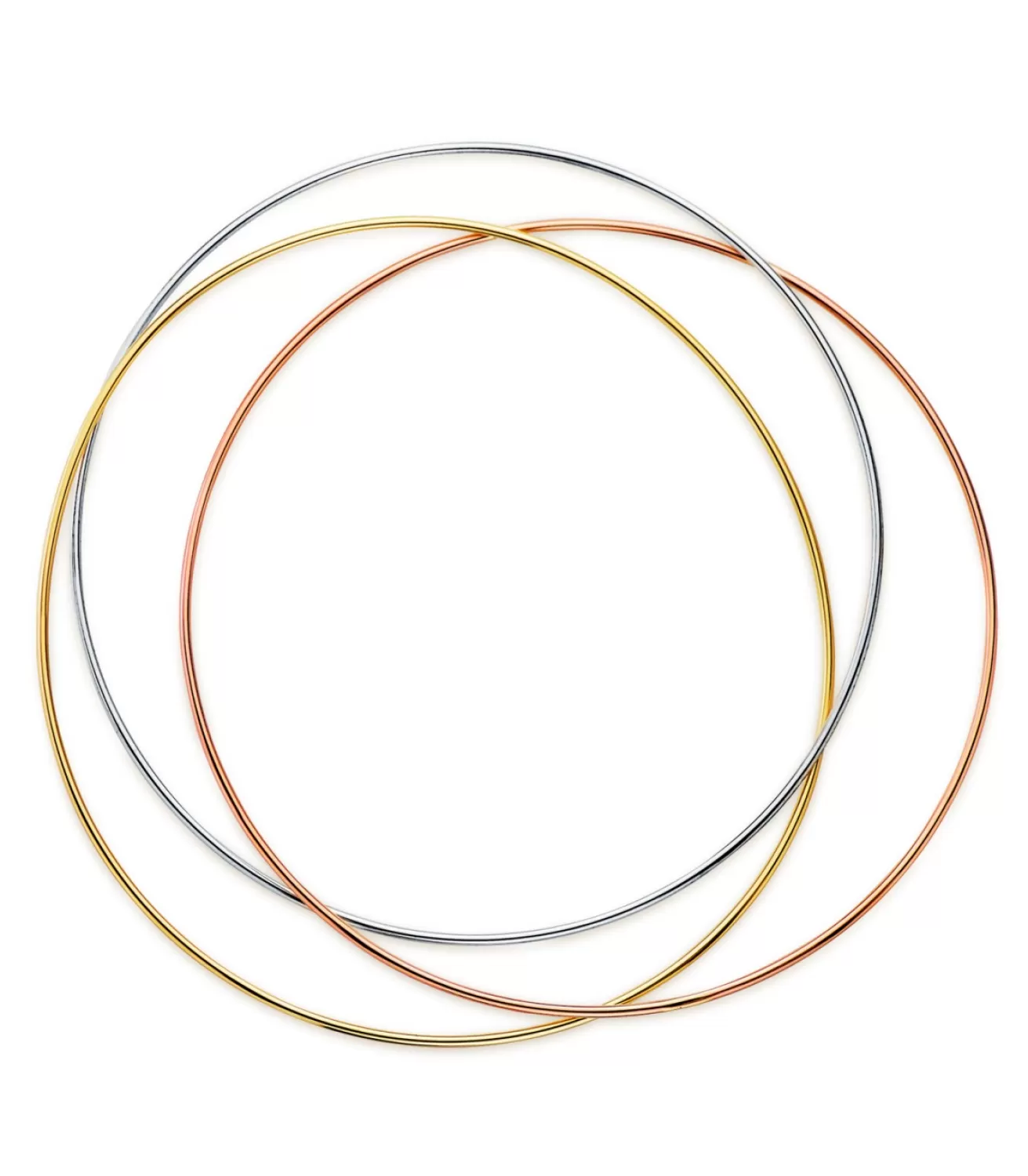 Pulsera Rigida Oro Tricolor 18K<Alda Joyeros Store