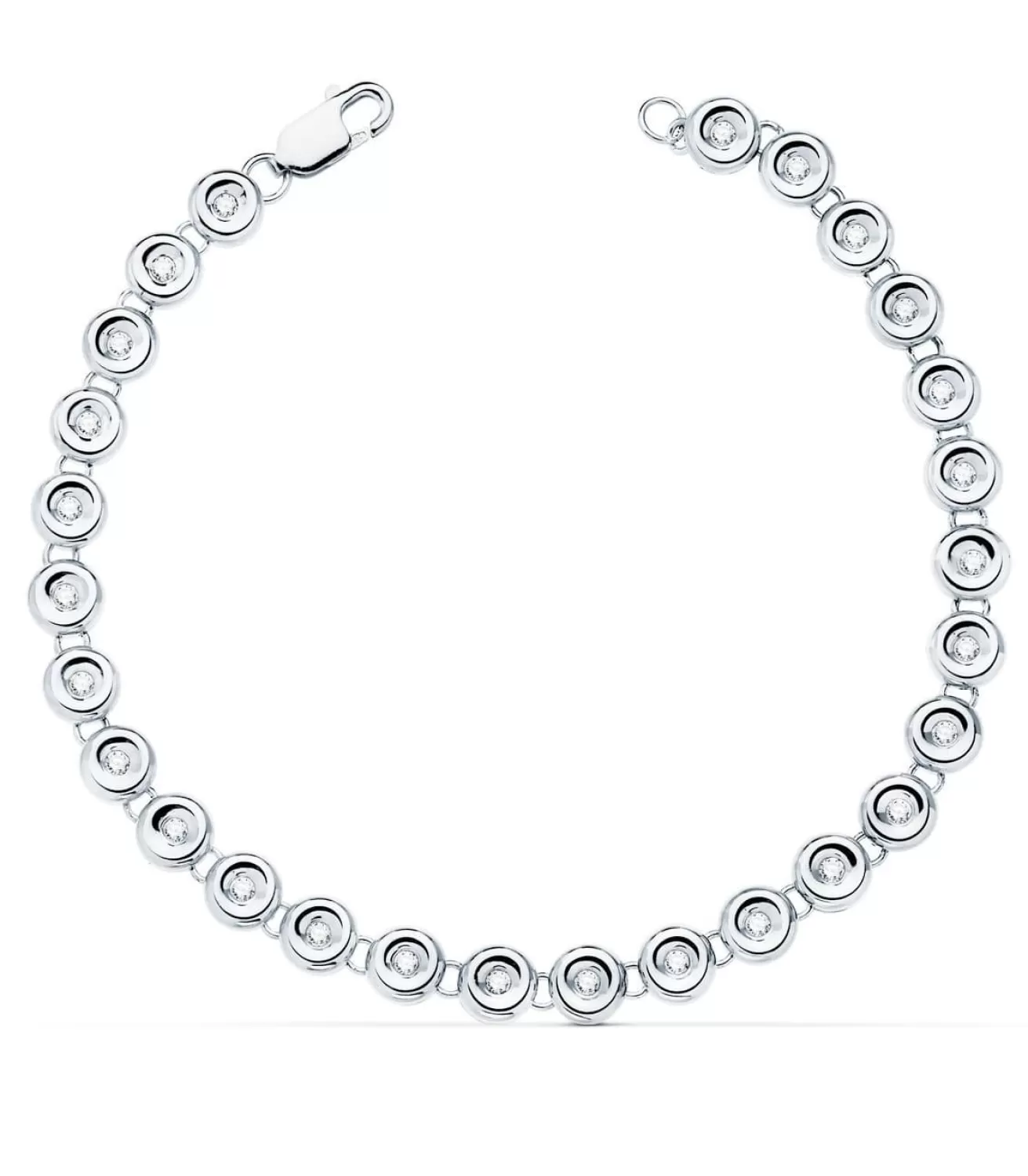 Pulsera Riviere Diamantes 0.434 Qts. Oro Blanco 18K<Alda Joyeros Discount