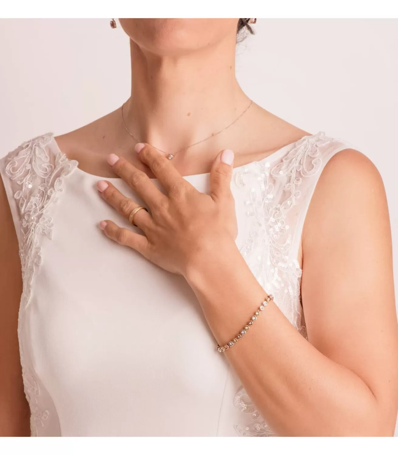 Pulsera Riviere Diamantes 0.434 Qts. Oro Tricolor 18K<Alda Joyeros Cheap