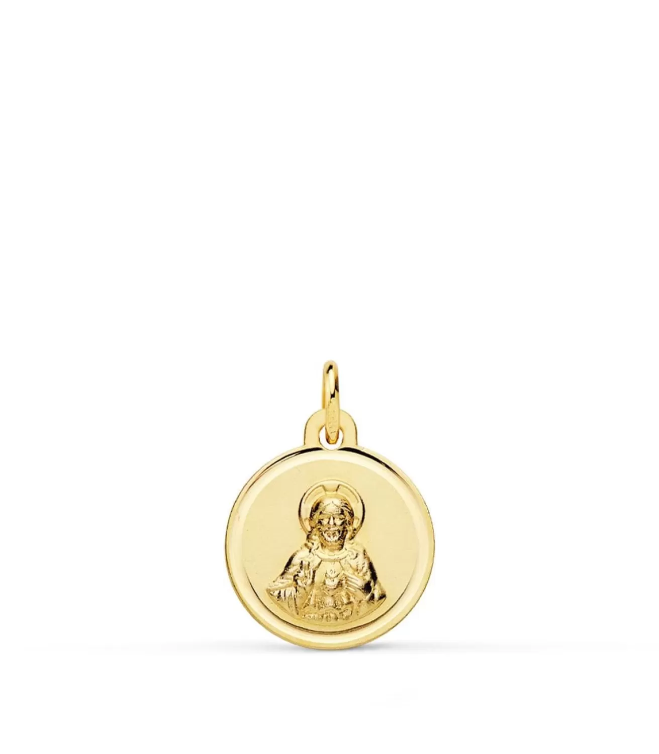 Sagrado Corazon De Jesus Bisel Oro 18K 12 Mm<Alda Joyeros Discount