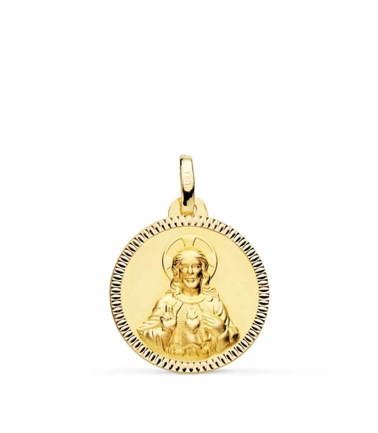 Sagrado Corazon De Jesus Talla Oro 18K 18 Mm<Alda Joyeros Flash Sale