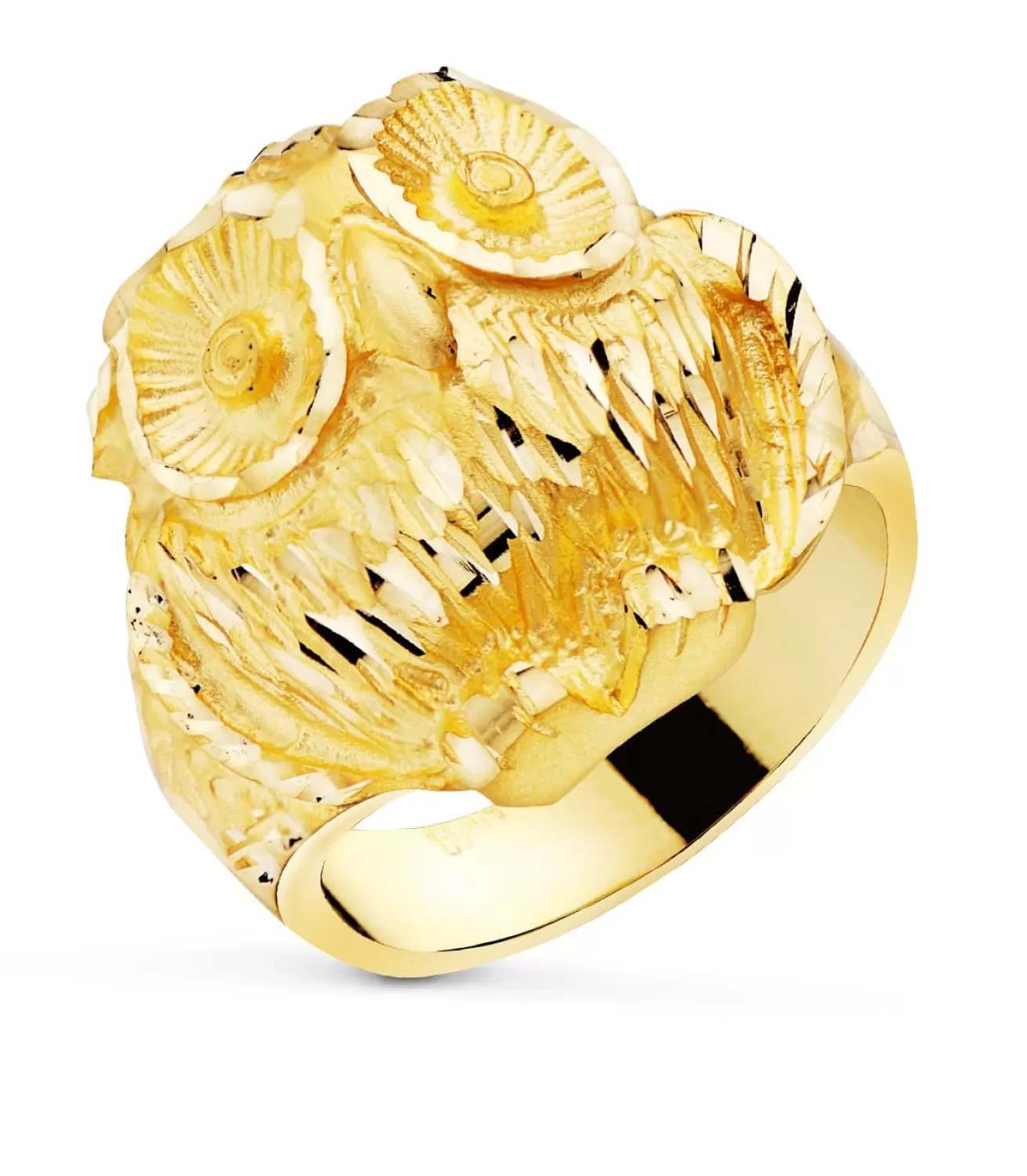Sello Buho Hombre De Oro Amarillo 18K<Alda Joyeros Clearance