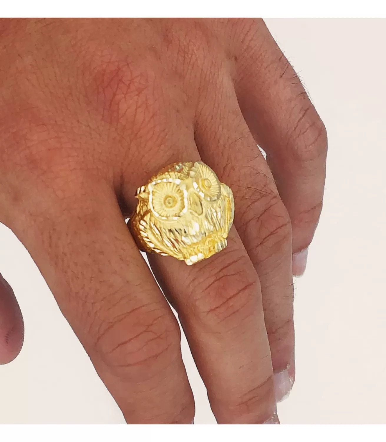 Sello Buho Hombre De Oro Amarillo 18K<Alda Joyeros Clearance