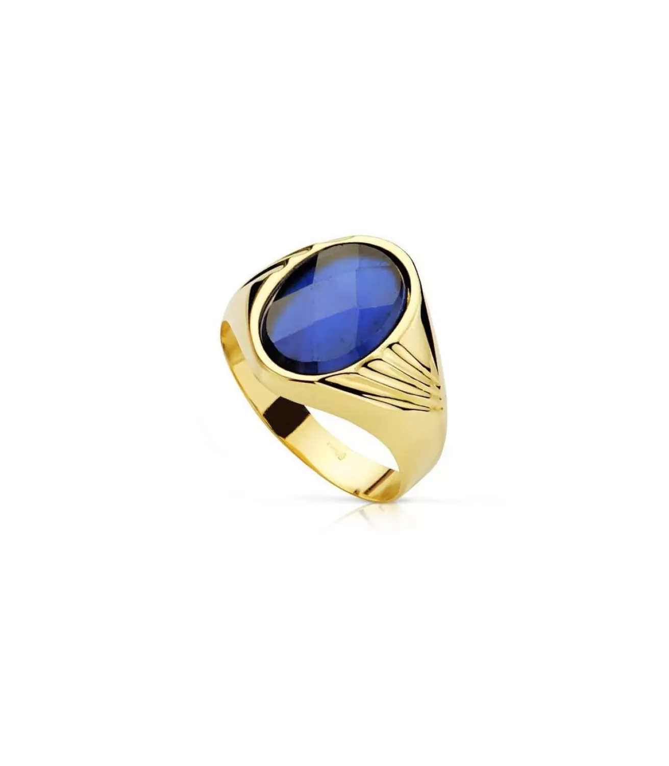 Sello Caballero Adriano Espinela Azul 18 Ktes<Alda Joyeros Shop