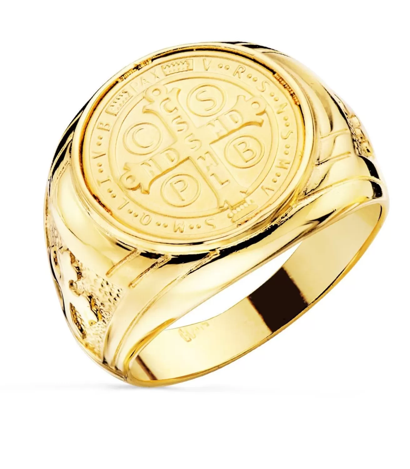 Sello Cruz San Benito Oro Amarillo 18K<Alda Joyeros Store