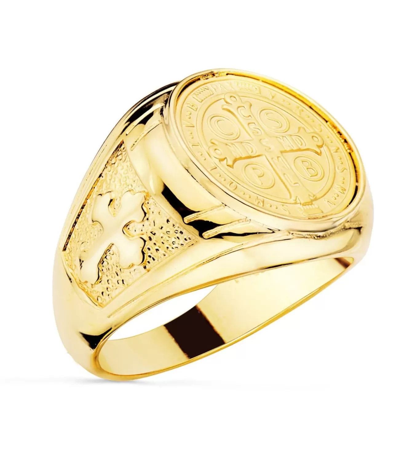 Sello Cruz San Benito Oro Amarillo 18K<Alda Joyeros Store