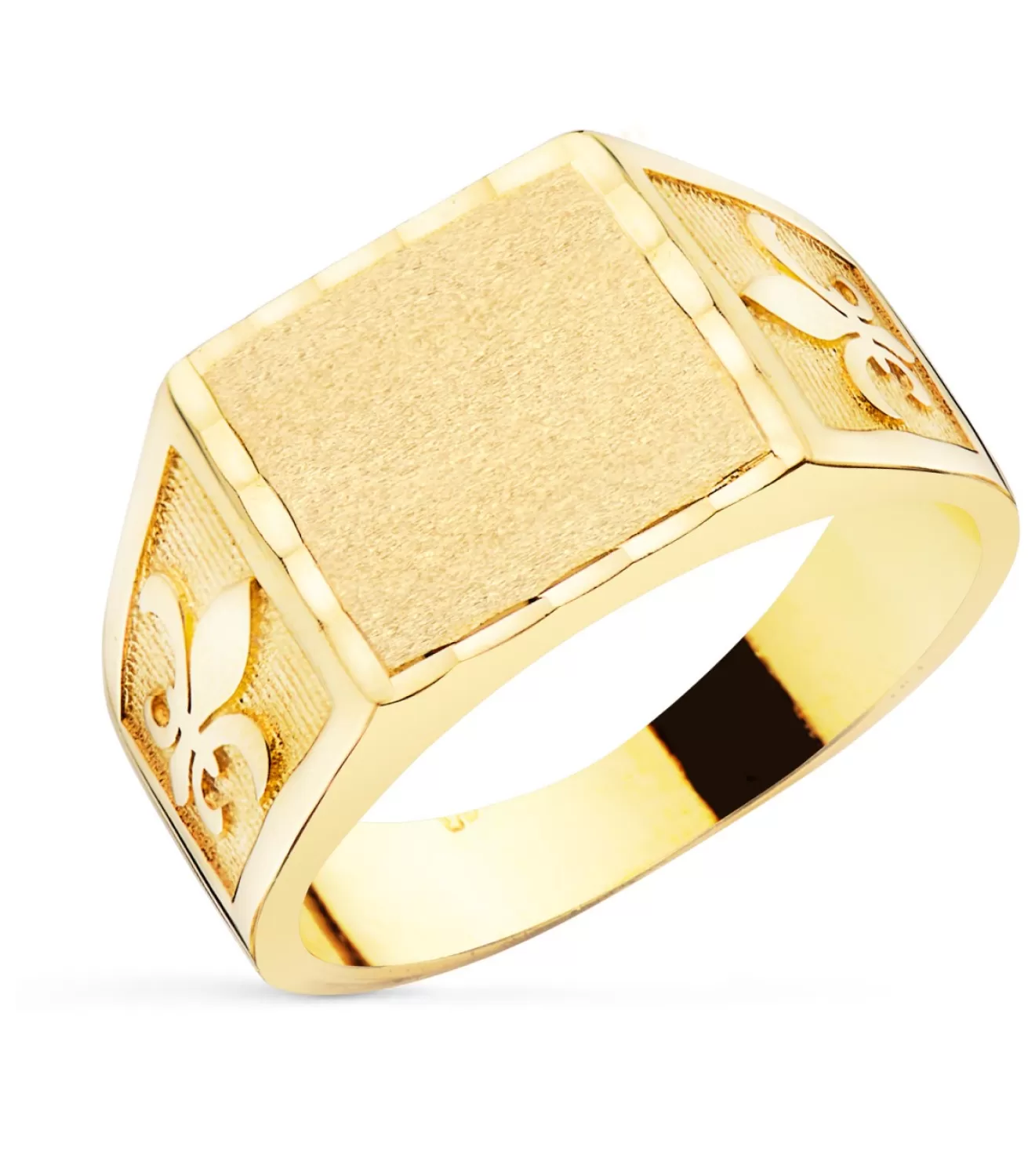 Sello De Oro Hombre Flor De Lis 18K<Alda Joyeros Online