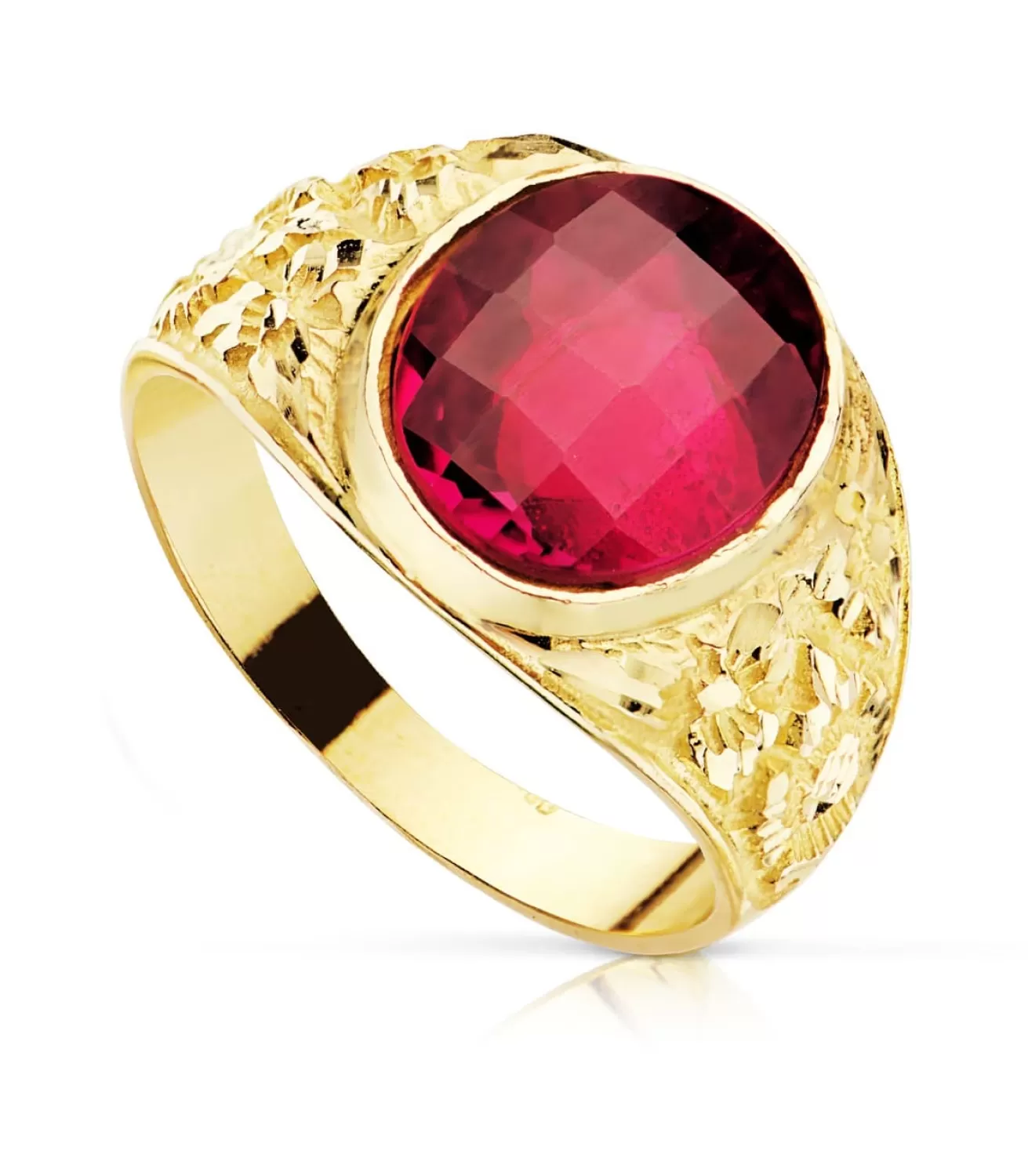Sello Hombre Elias Oro Amarillo 18K Rojo<Alda Joyeros New