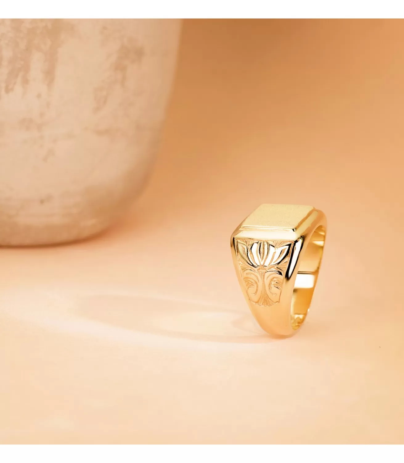 Sello Hombre Oro 18K Abraham Macizo<Alda Joyeros Best Sale