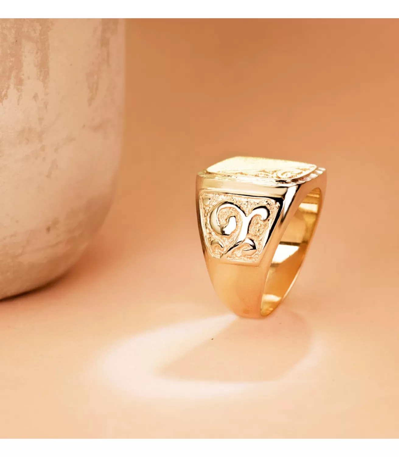 Sello Hombre Oro 18K Erik Macizo<Alda Joyeros Hot