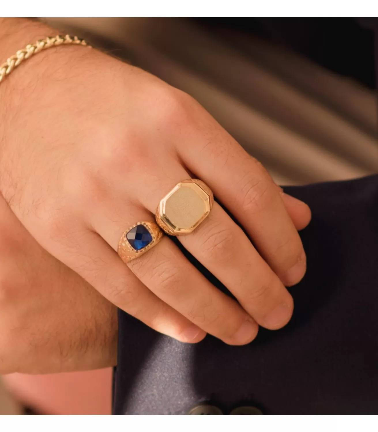 Sello Hombre Oro 18K Jonas Macizo<Alda Joyeros New