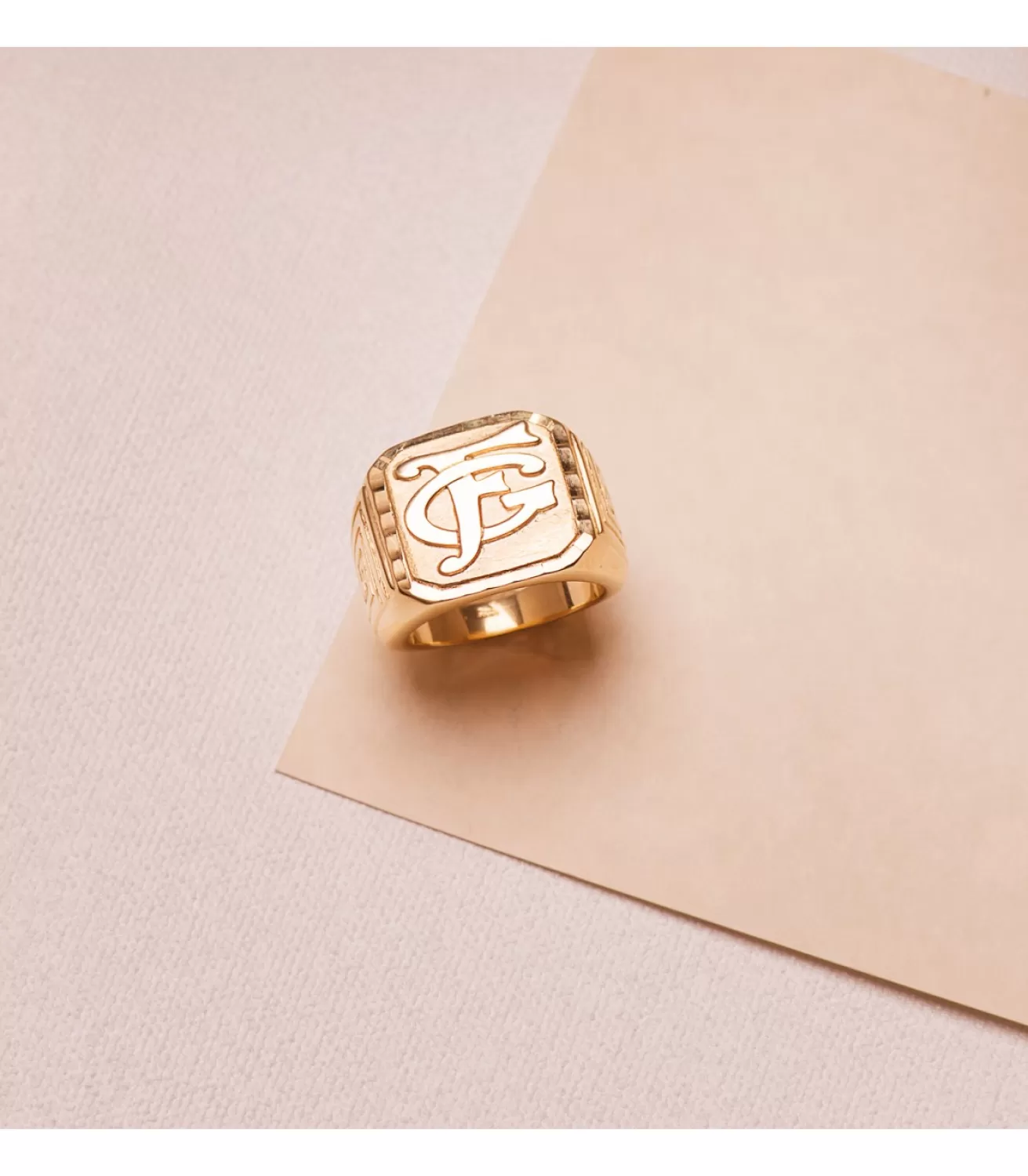 Sello Hombre Oro 18K Matias Macizo<Alda Joyeros Store