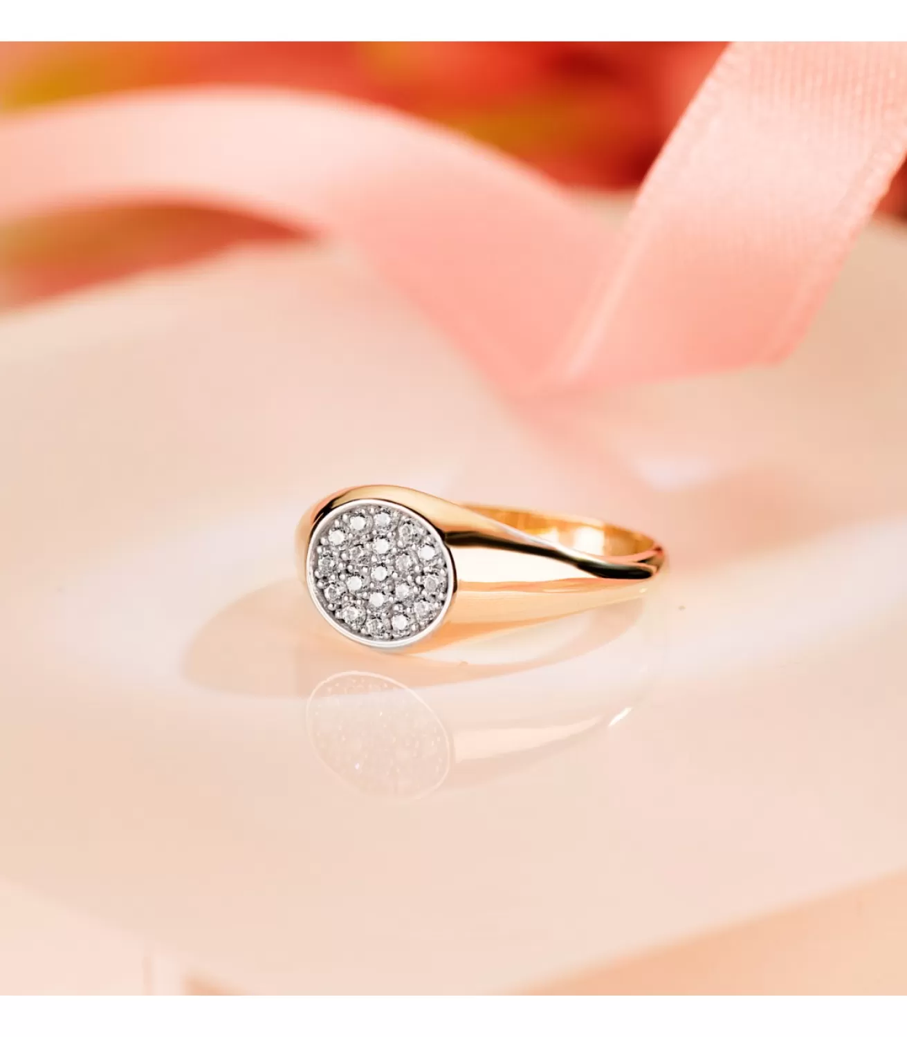 Sello Mujer Freya Oro Bicolor 18K<Alda Joyeros Sale