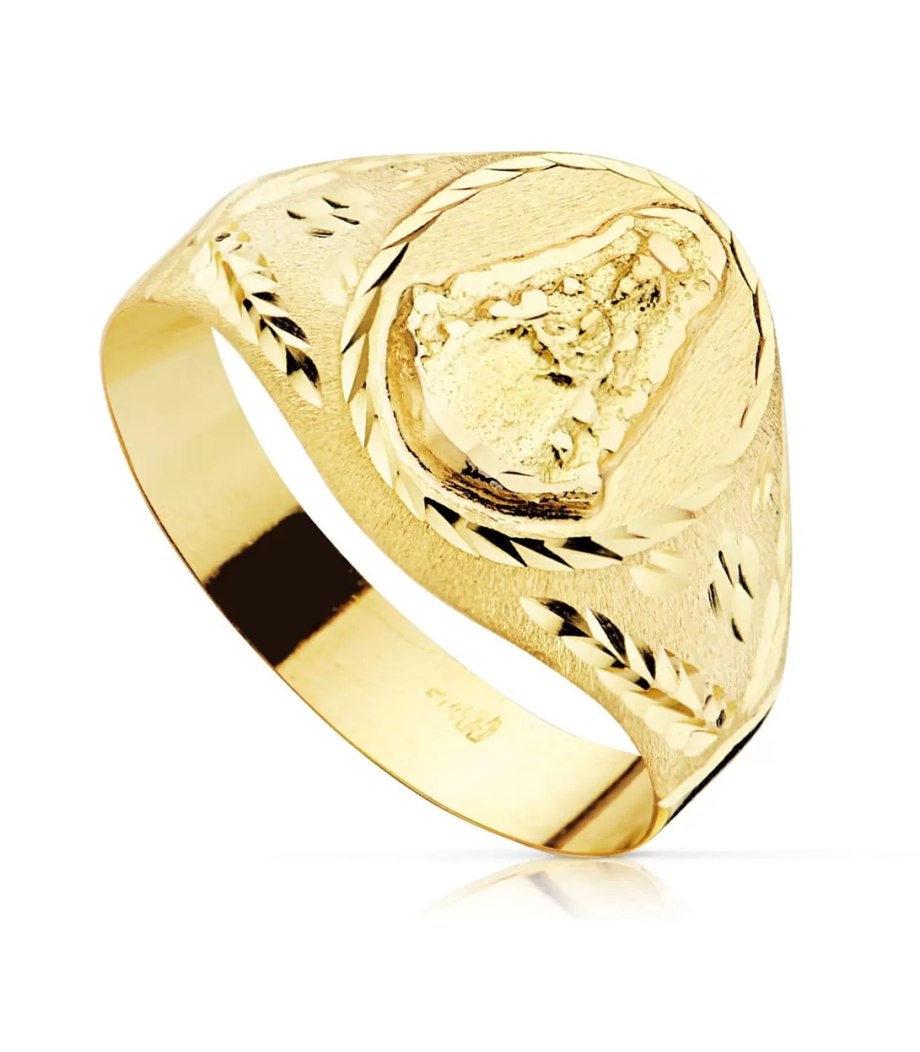 Sello Oval Virgen Del Rocio Oro 18K<Alda Joyeros Cheap
