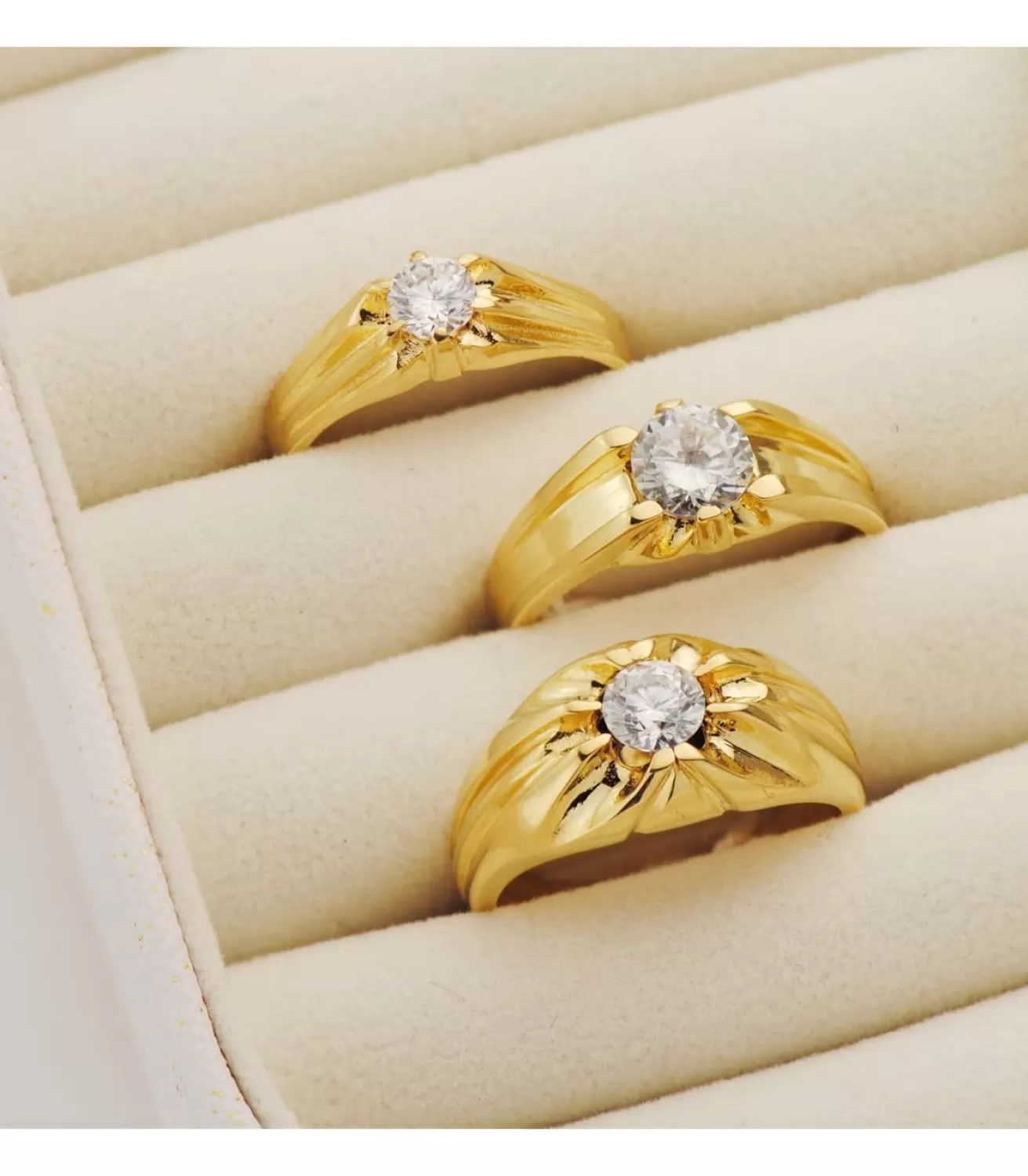 Solitario Hombre Cesar Amarillo Oro 18K<Alda Joyeros Cheap