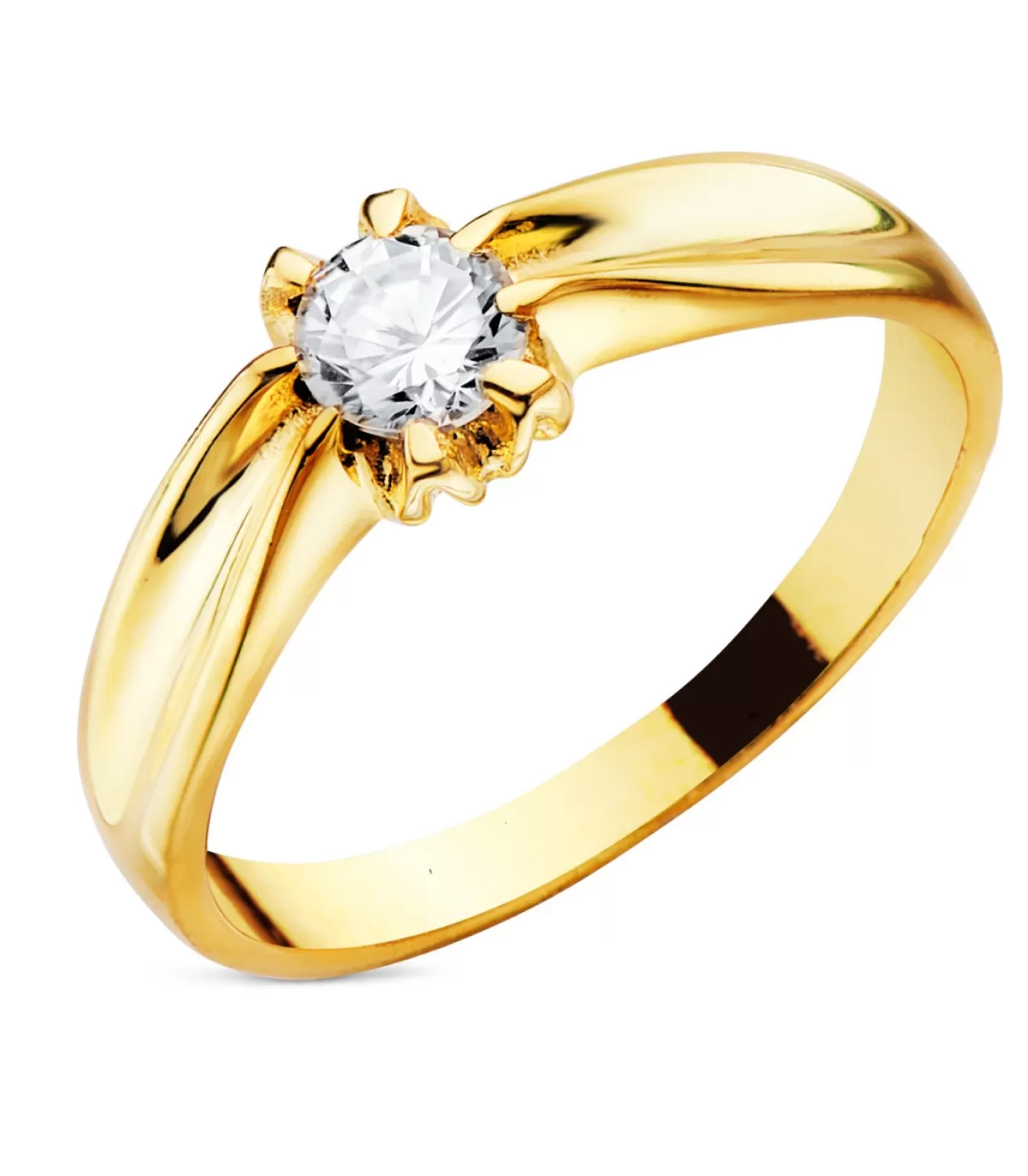 Solitario Hombre Clement Oro Amarillo 18K<Alda Joyeros New