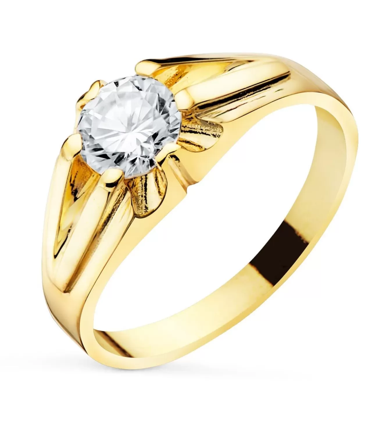 Solitario Hombre Gerard Amarillo Oro 18K<Alda Joyeros Cheap