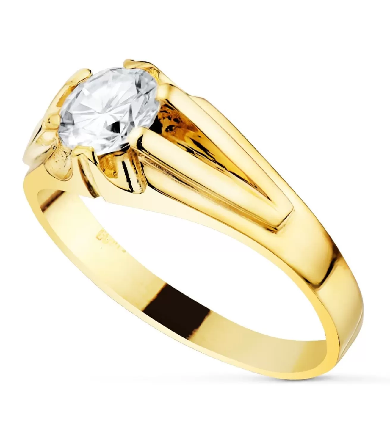Solitario Hombre Gerard Amarillo Oro 18K<Alda Joyeros Cheap