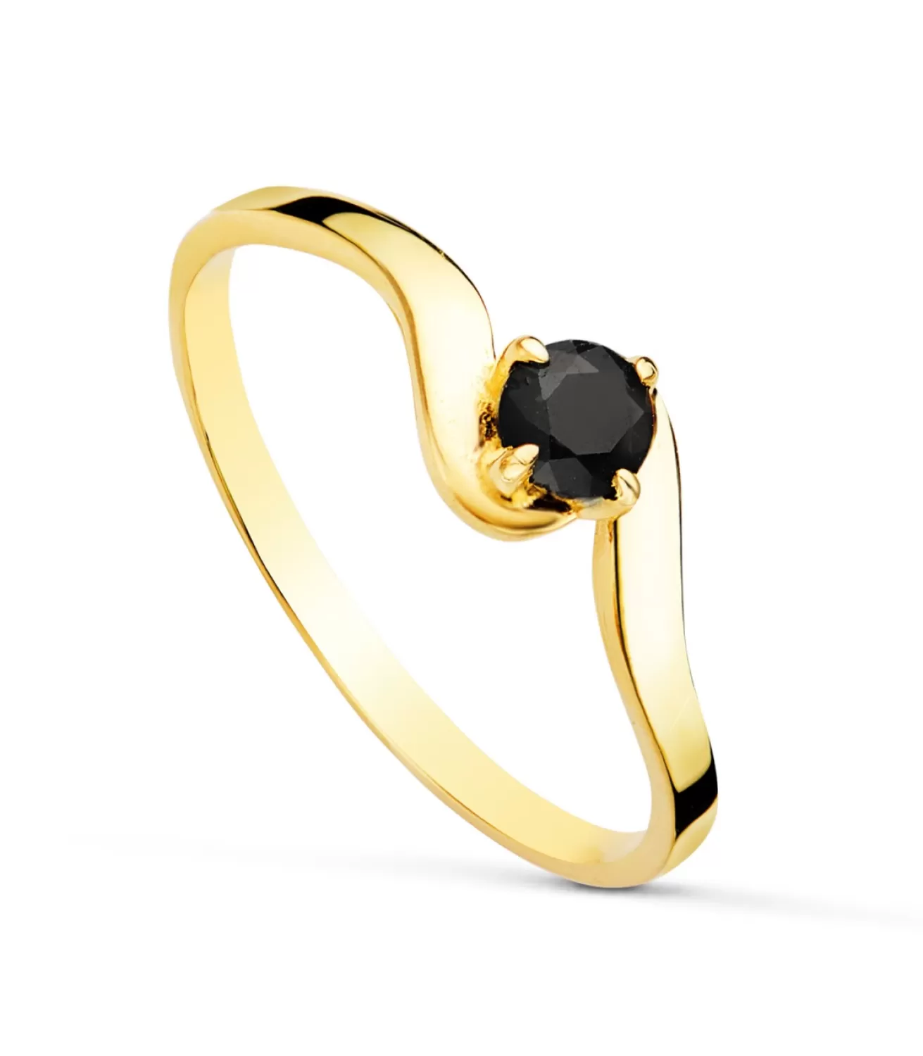 Solitario Idilio Duo Zafiro Oro Amarillo 18K<Alda Joyeros Cheap
