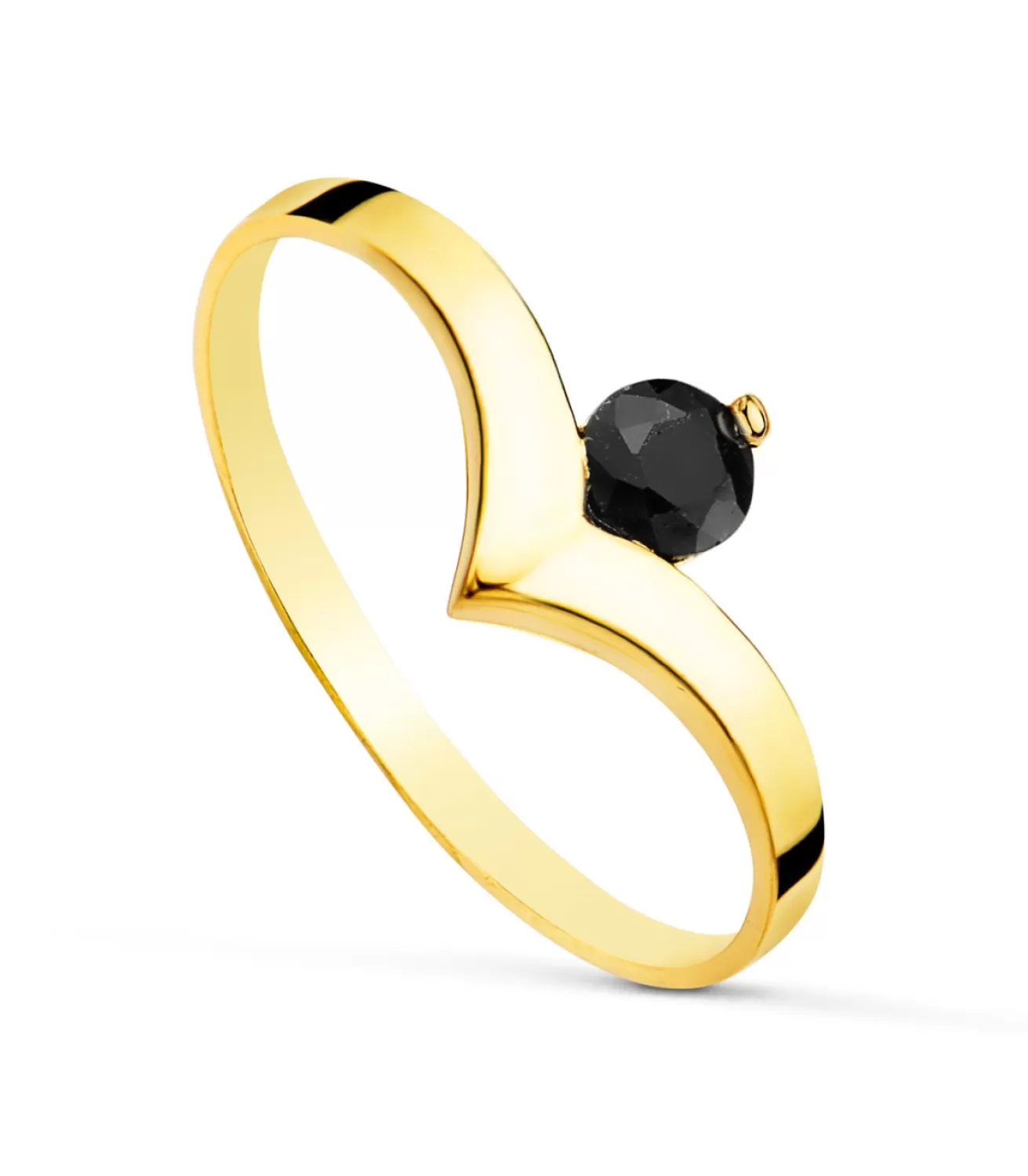 Solitario Idilio Peak Zafiro Oro Amarillo 18K<Alda Joyeros Outlet