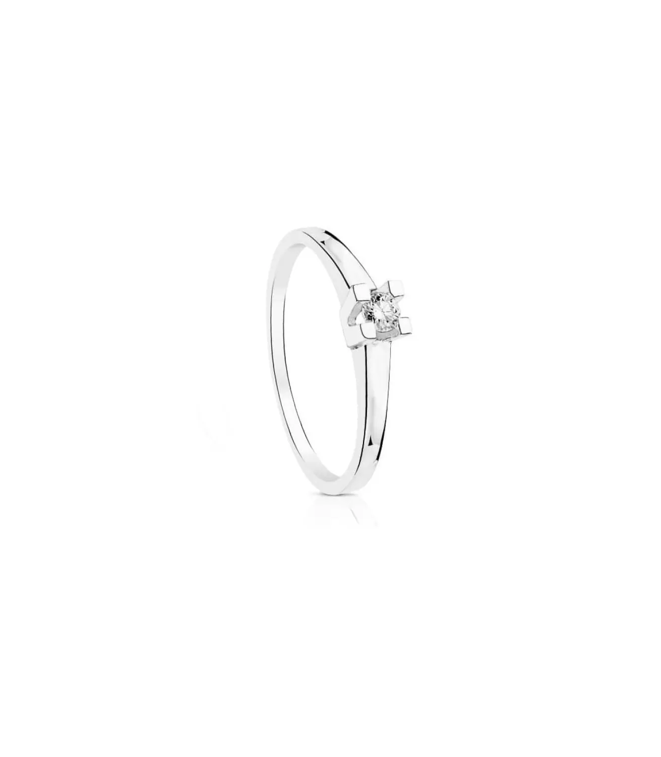 Solitario Parisee 0.100 Qtes. 18 Ktes<Alda Joyeros Discount