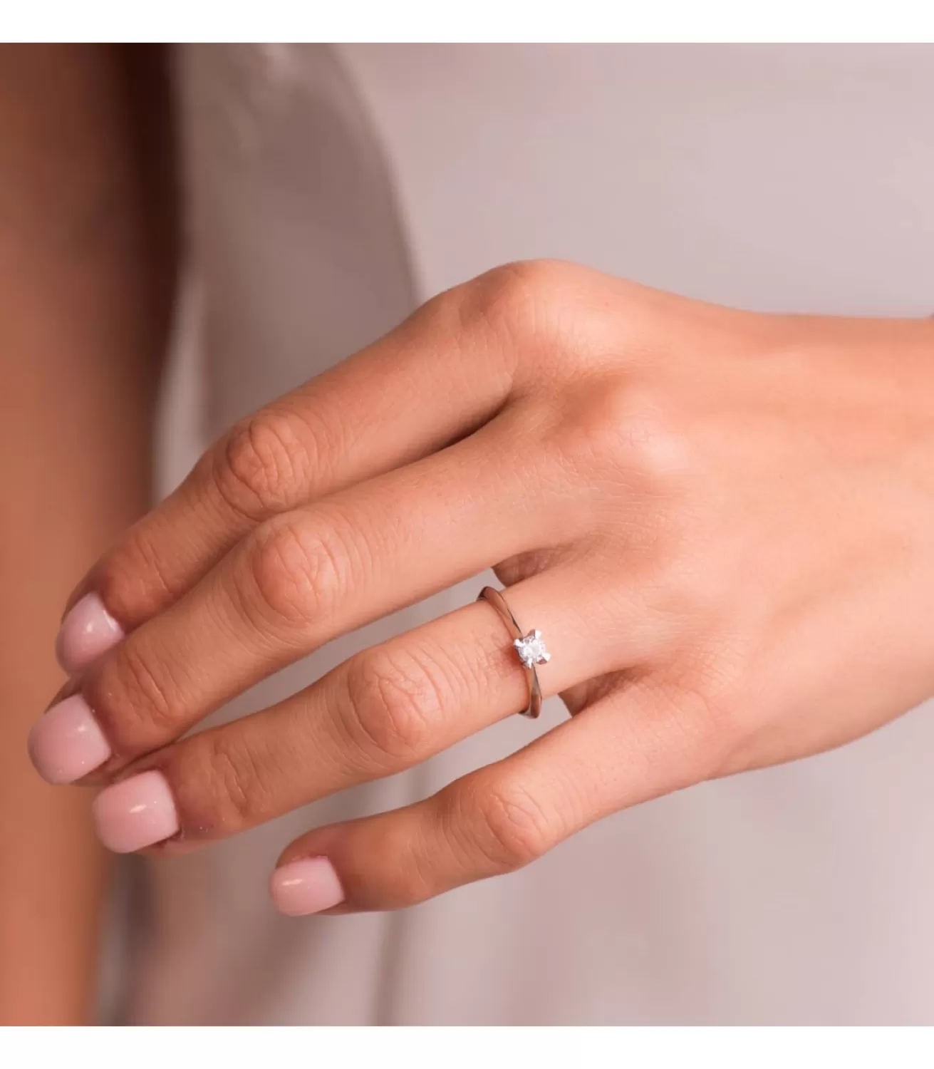 Solitario Veronessi 0.200 Qtes. 18 Ktes<Alda Joyeros Cheap