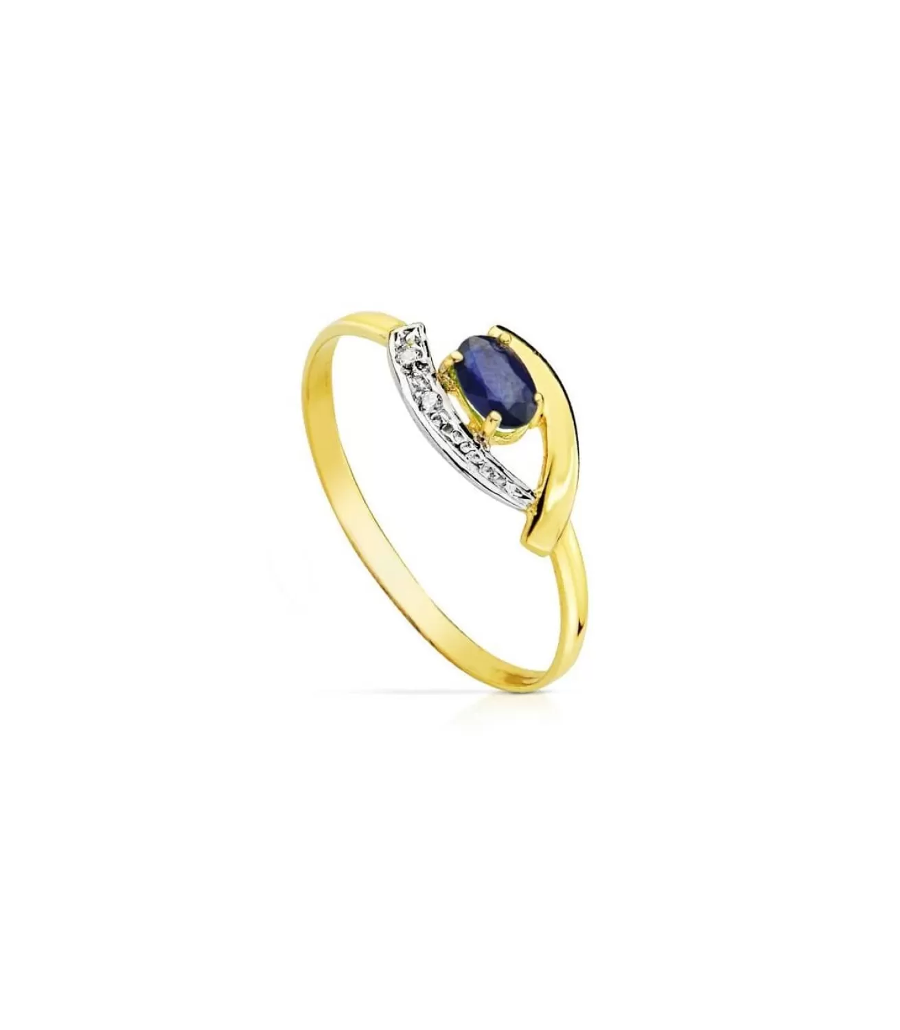 Sortija Juliette Zafiro Oro Bicolor 18K<Alda Joyeros Outlet