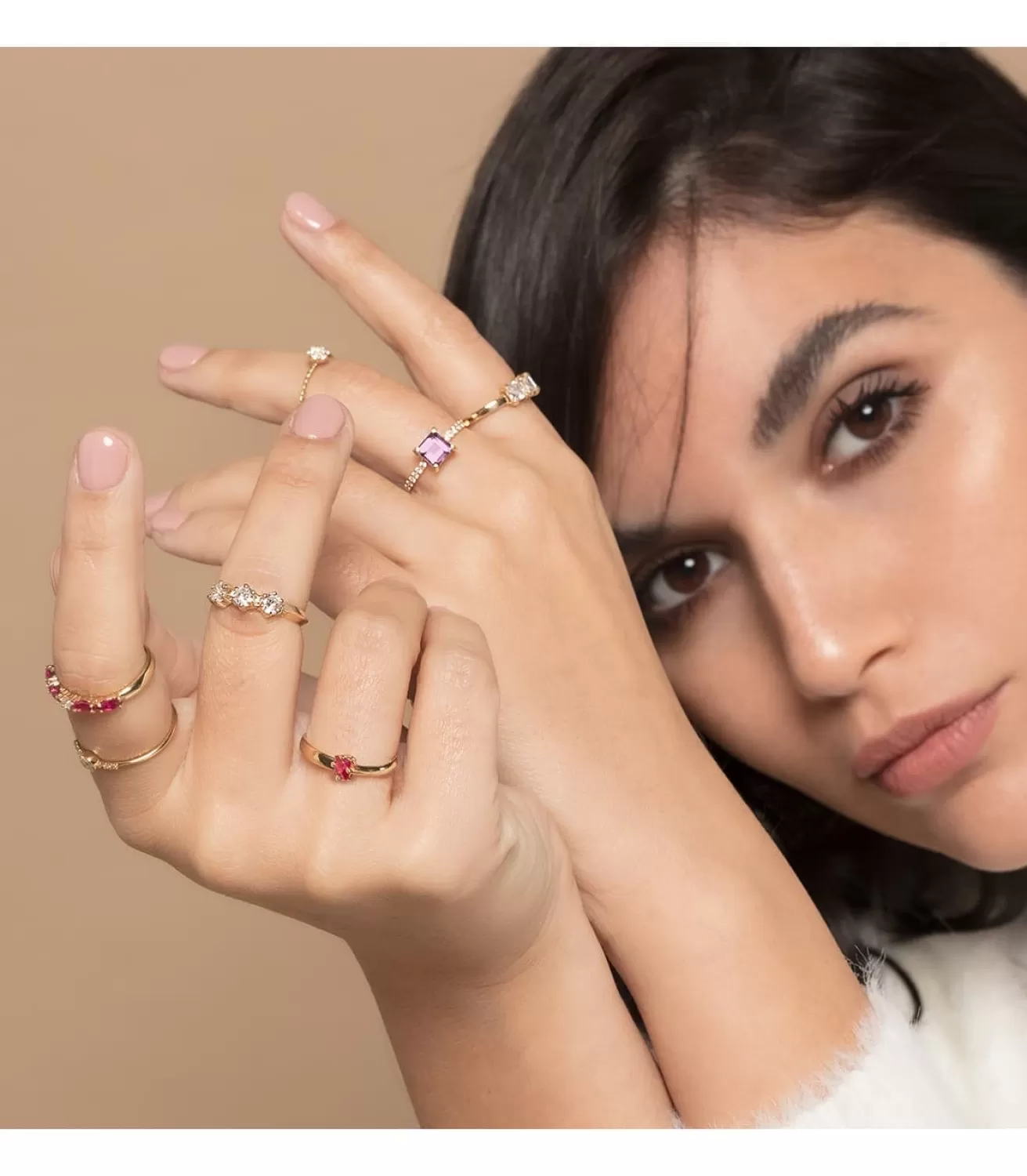 Sortija Mineral Oro Amarillo 18K Amatista<Alda Joyeros Flash Sale