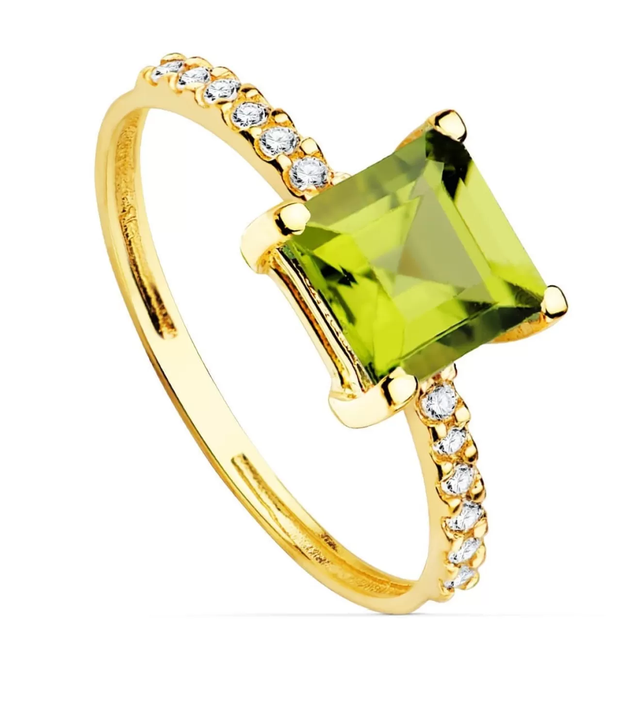 Sortija Mineral Oro Amarillo 18K Peridoto<Alda Joyeros Online