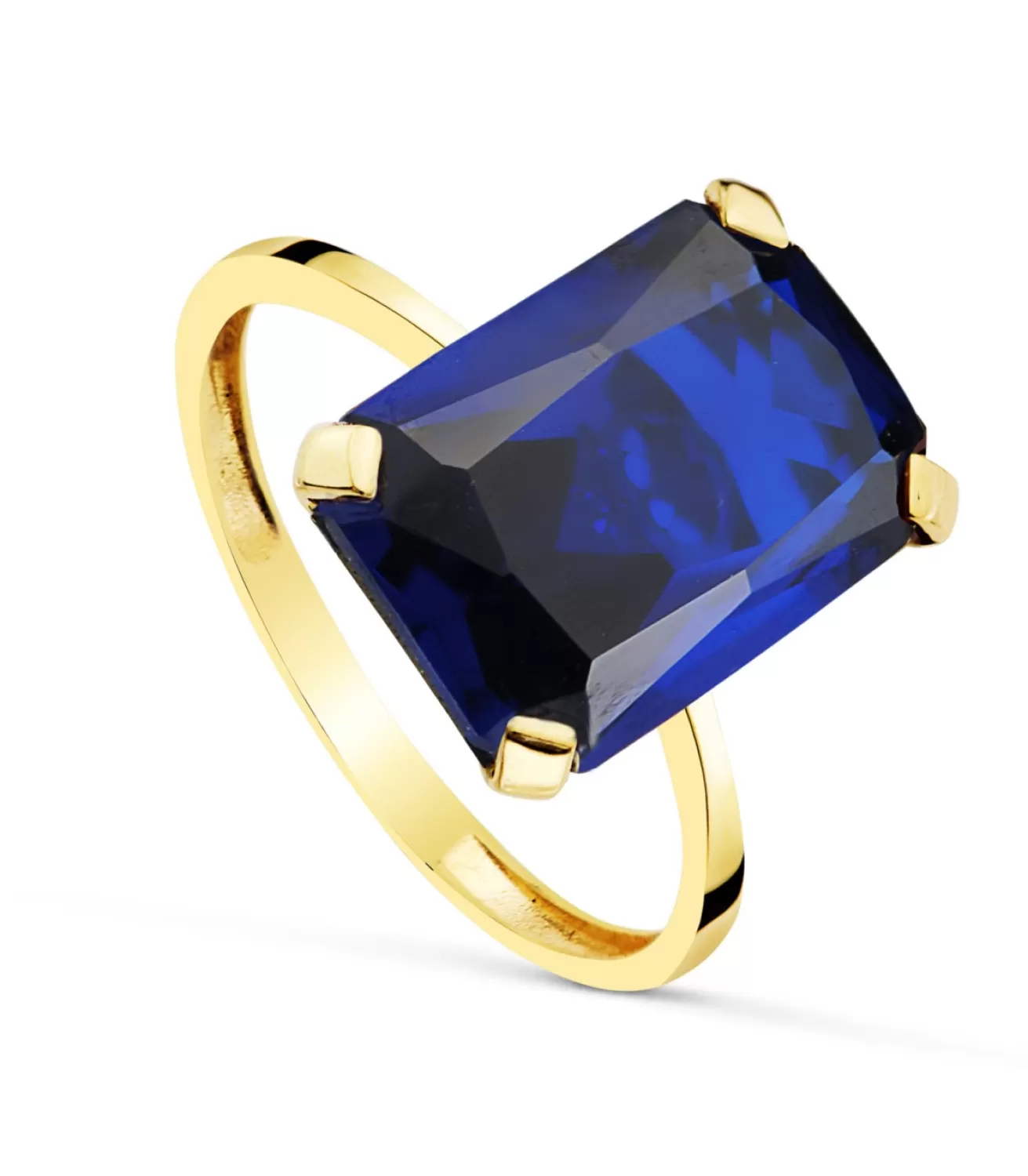 Sortija Mujer Spinel Azul Oro 18K<Alda Joyeros Clearance