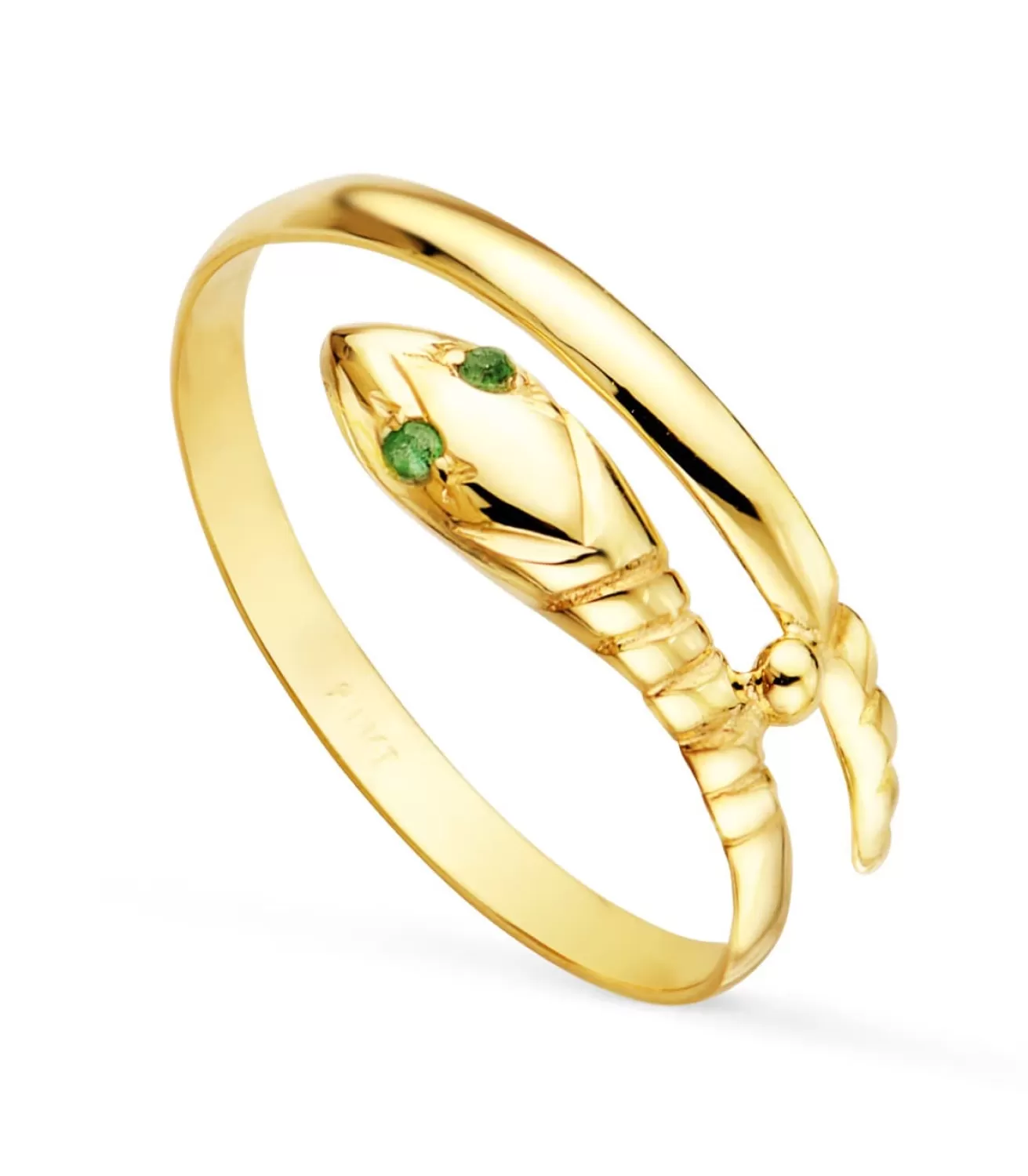 Sortija Oro Amarillo Serpiente 18K Esmeralda<Alda Joyeros Hot