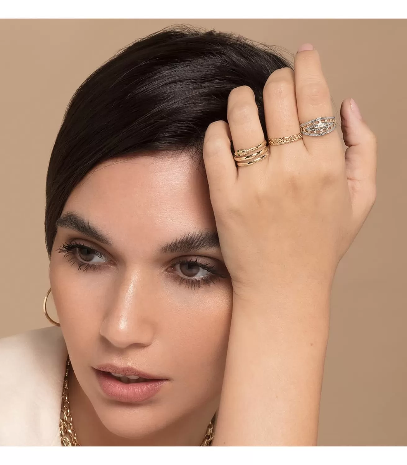 Sortija Serpiente Oro Amarillo Sonia 18 Ktes<Alda Joyeros Clearance