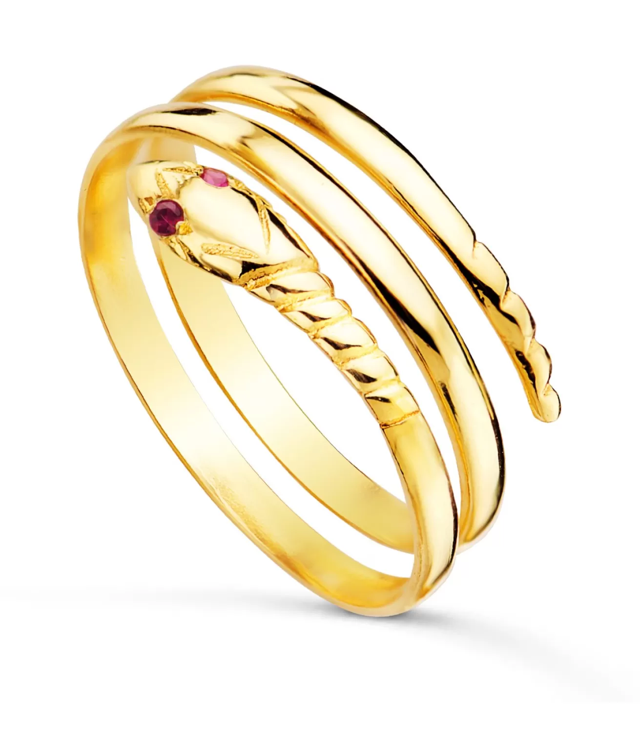Sortija Serpiente Oro Amarillo Sonia 18 Ktes Rubi<Alda Joyeros Sale