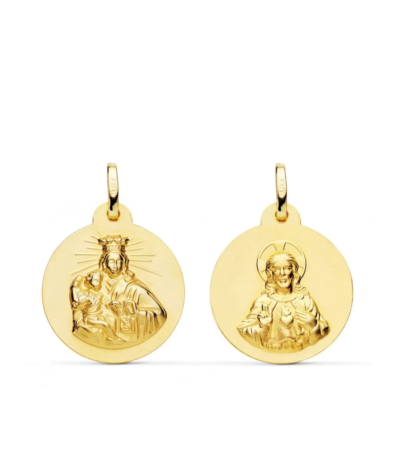 V. Carmen Y C. Jesus Oro 18K Escapulario 20Mm<Alda Joyeros Cheap