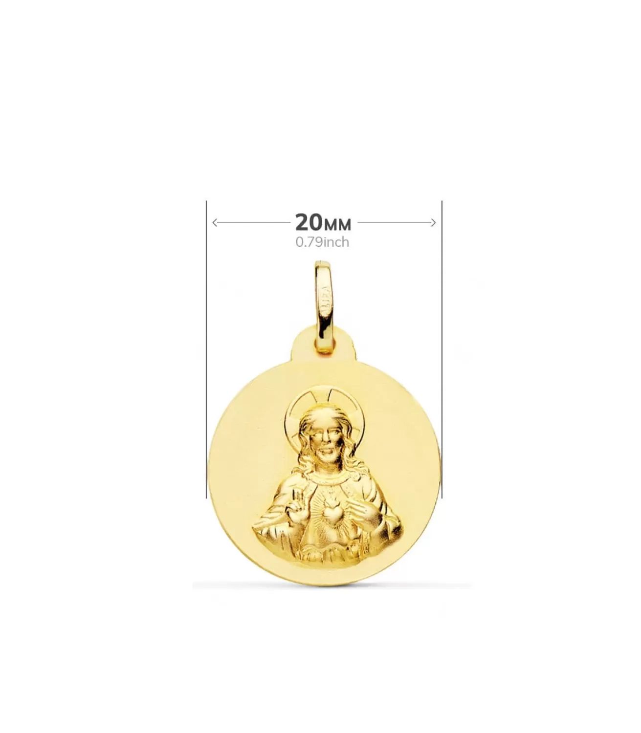 V. Carmen Y C. Jesus Oro 18K Escapulario 20Mm<Alda Joyeros Cheap