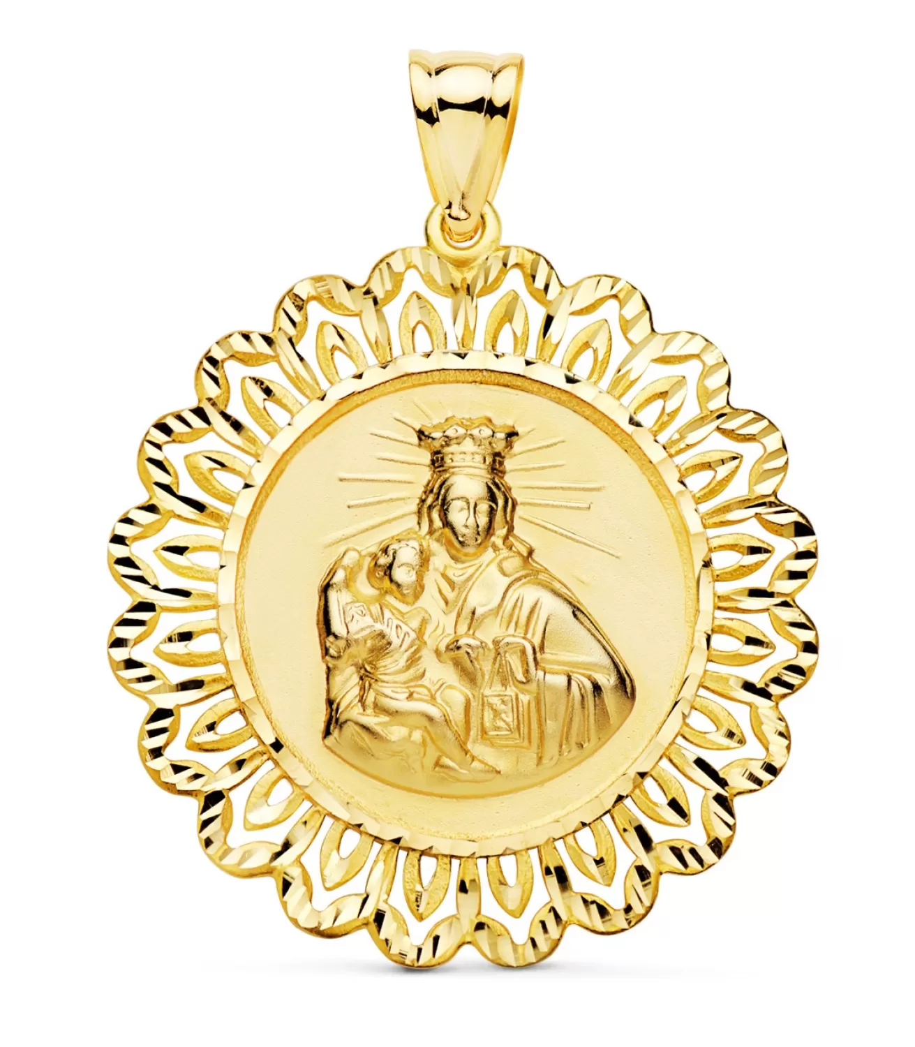 V. Carmen Y C. Jesus Oro 18K Escapulario Orla 37Mm<Alda Joyeros Best